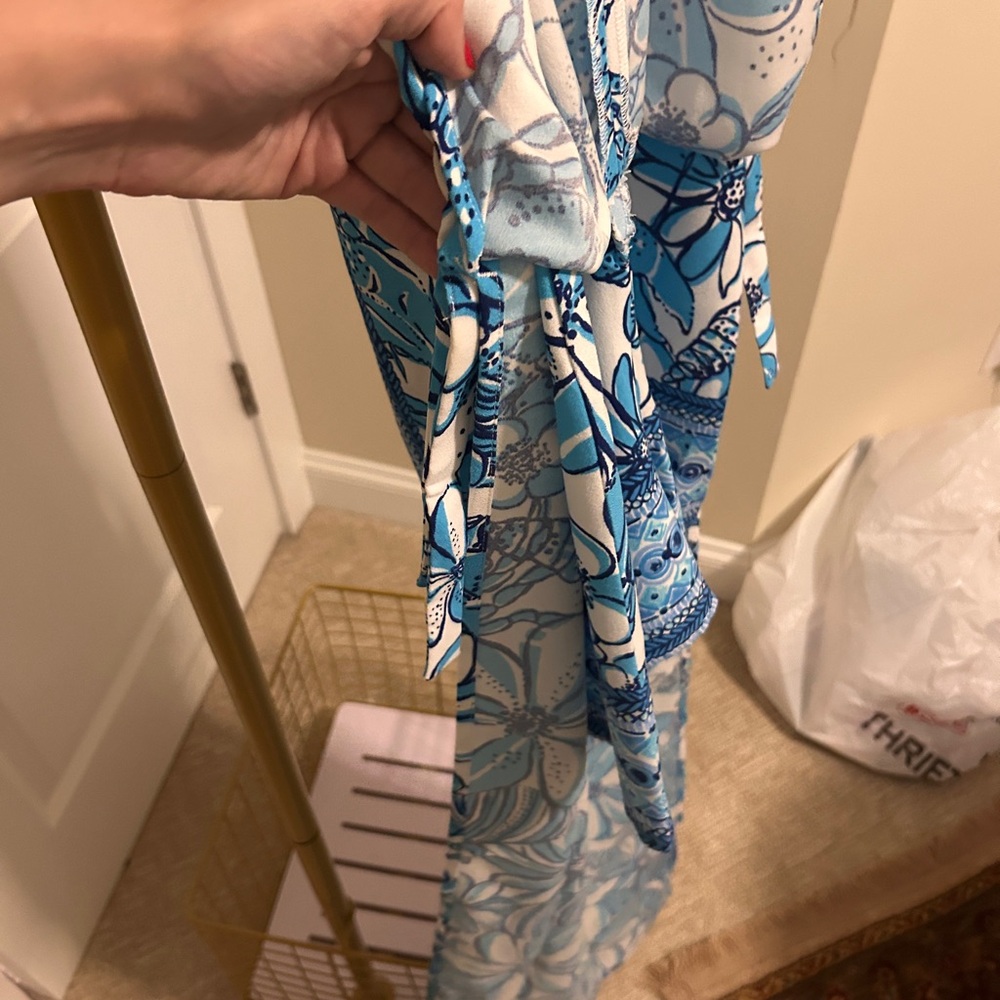 Lilly Pulitzer Blue Floral Maxi Romper – Size 2 🌸 - Picture 5 of 5